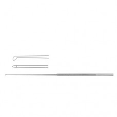 Rhoton Micro Curette Angled 45° Stainless Steel, 18.5 cm - 7 1/4" Tip Size 1.0 x 2.0 mm